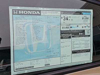 2026 Honda Civic Sport