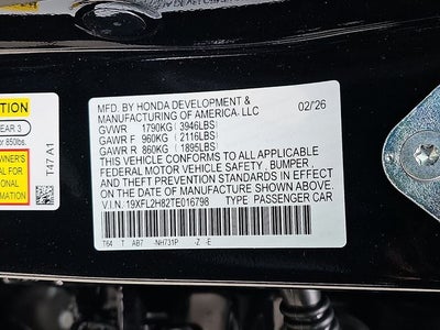 2026 Honda Civic Sport