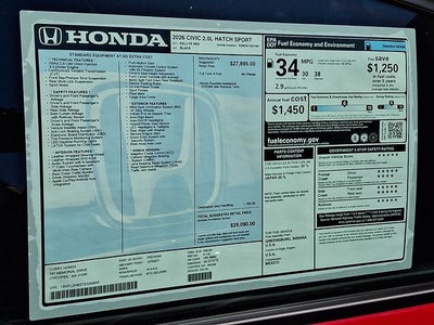 2026 Honda Civic Sport