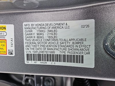 2026 Honda Civic Sport