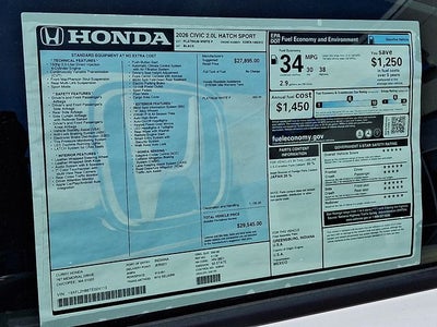 2026 Honda Civic Sport