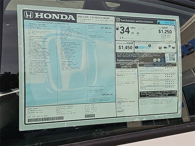 2026 Honda Civic Sport