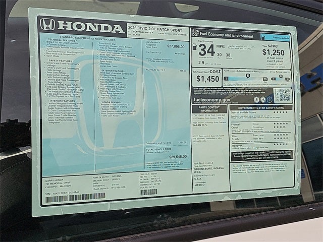 2026 Honda Civic Sport