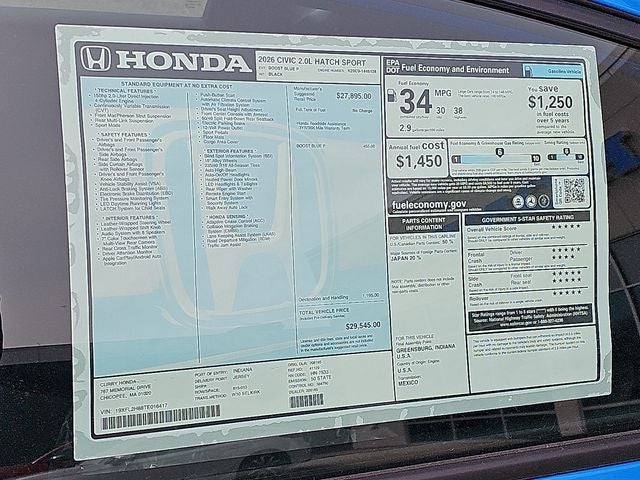 2026 Honda Civic Sport