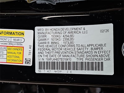 2026 Honda Civic Hybrid Sport