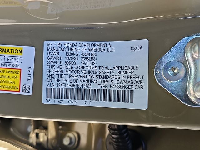 2026 Honda Civic Hybrid Sport