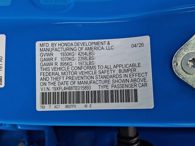 2026 Honda Civic Hybrid Sport