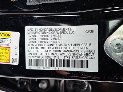 2026 Honda Civic Hybrid Sport Touring