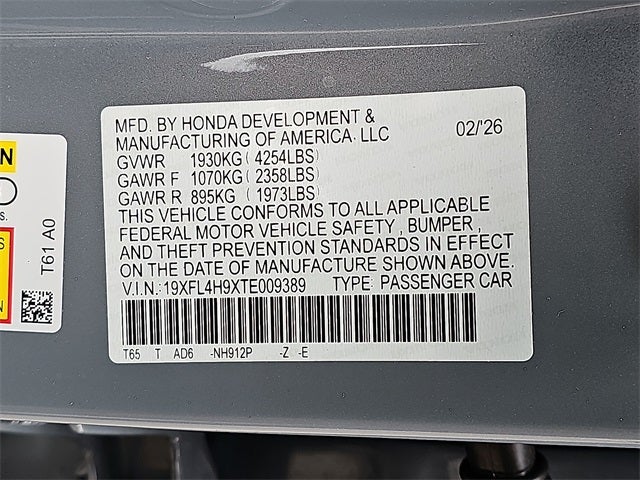 2026 Honda Civic Hybrid Sport Touring