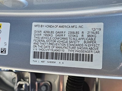 2020 Honda Accord LX
