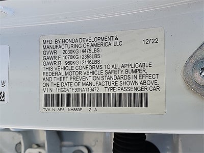 2022 Honda Accord Sport