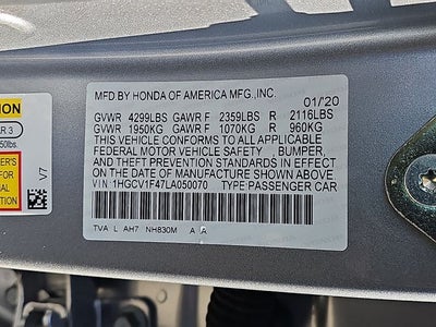 2020 Honda Accord EX