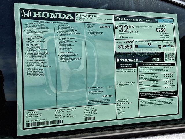 2026 Honda Accord LX