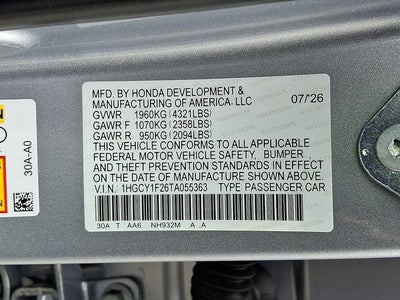 2026 Honda Accord LX