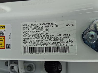 2026 Honda Accord LX