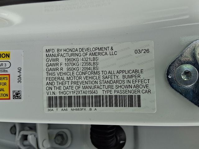 2026 Honda Accord LX