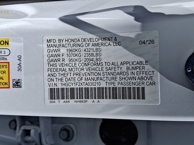 2026 Honda Accord LX