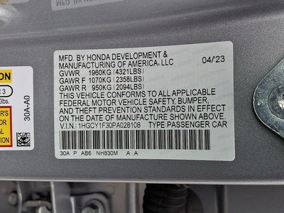 2023 Honda Accord EX