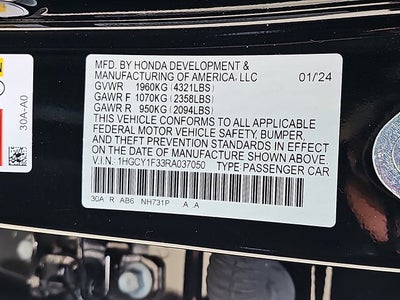 2024 Honda Accord EX