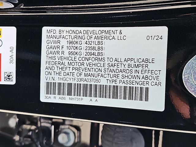 2024 Honda Accord EX