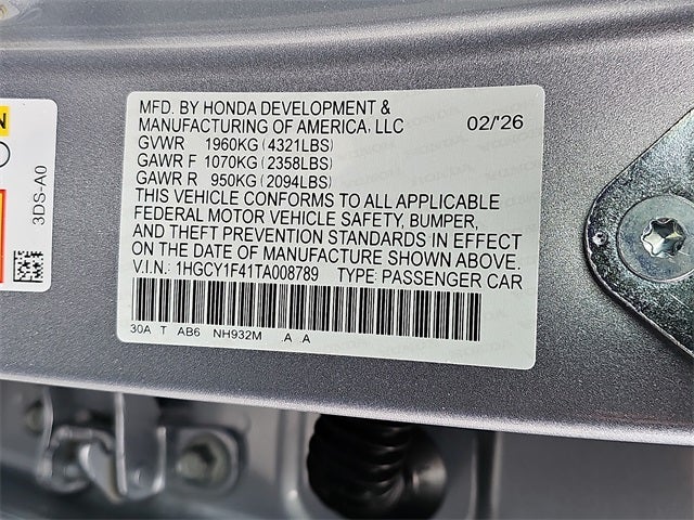 2026 Honda Accord SE