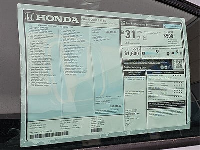 2026 Honda Accord SE