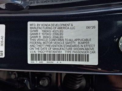 2026 Honda Accord SE