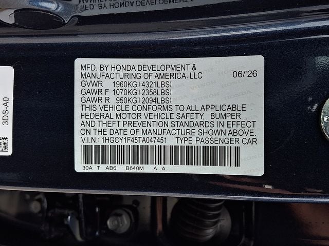 2026 Honda Accord SE