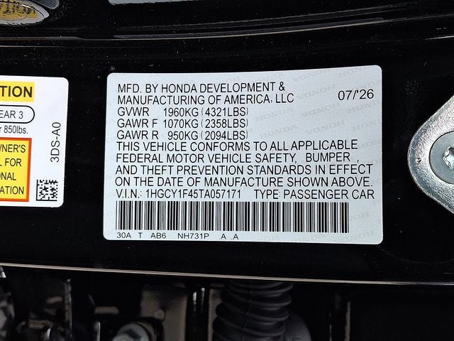 2026 Honda Accord SE