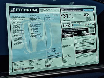 2026 Honda Accord SE