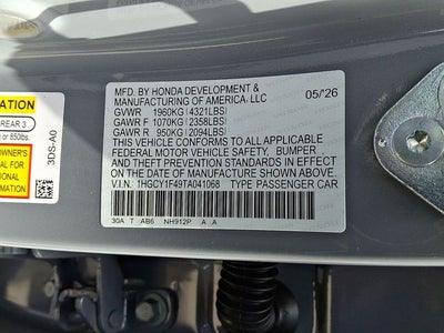 2026 Honda Accord SE