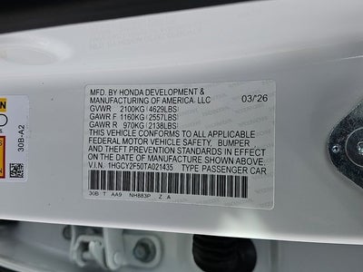 2026 Honda Accord Hybrid Sport