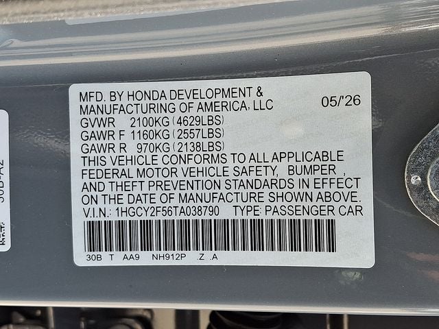 2026 Honda Accord Hybrid Sport