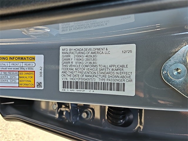 2025 Honda Accord Hybrid Sport