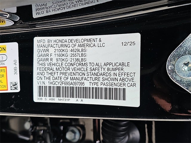 2025 Honda Accord Hybrid EX-L