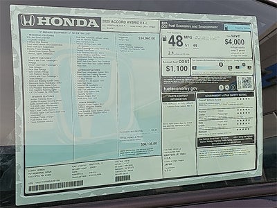 2025 Honda Accord Hybrid EX-L