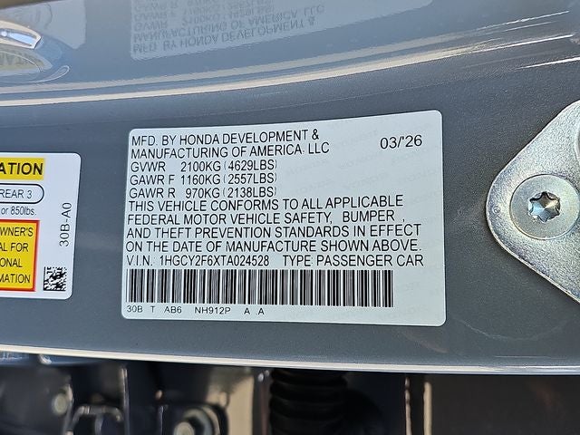 2026 Honda Accord Hybrid EX-L