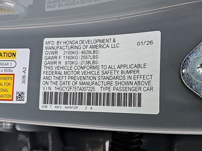 2026 Honda Accord Hybrid Sport-L