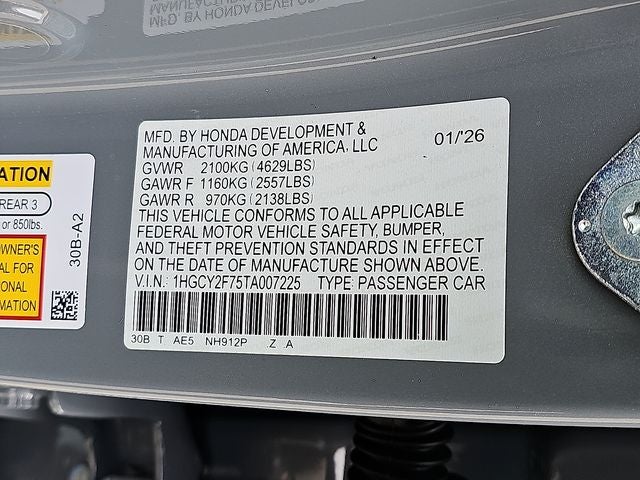 2026 Honda Accord Hybrid Sport-L