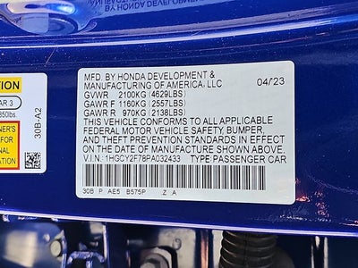 2023 Honda Accord Hybrid Sport-L