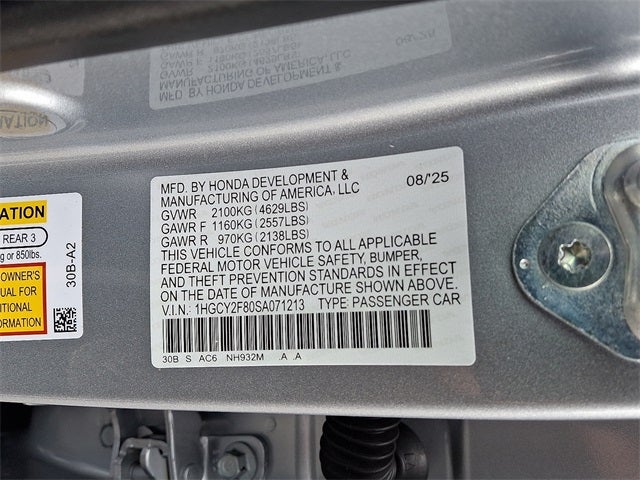 2025 Honda Accord Hybrid Touring