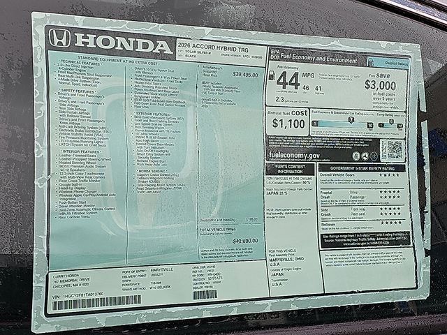 2026 Honda Accord Hybrid Touring