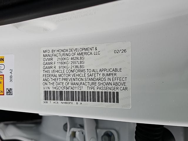 2026 Honda Accord Hybrid Touring