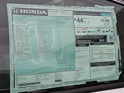2026 Honda Accord Hybrid Touring