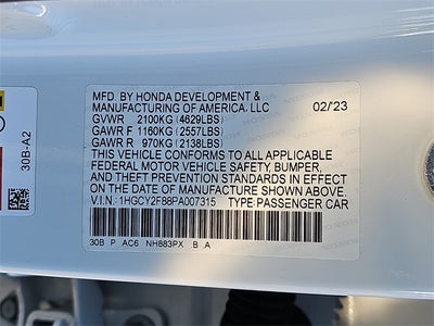 2023 Honda Accord Hybrid Touring