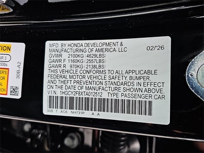 2026 Honda Accord Hybrid Touring