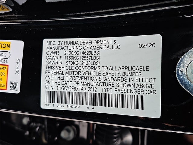 2026 Honda Accord Hybrid Touring