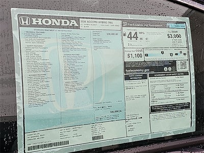 2026 Honda Accord Hybrid Touring