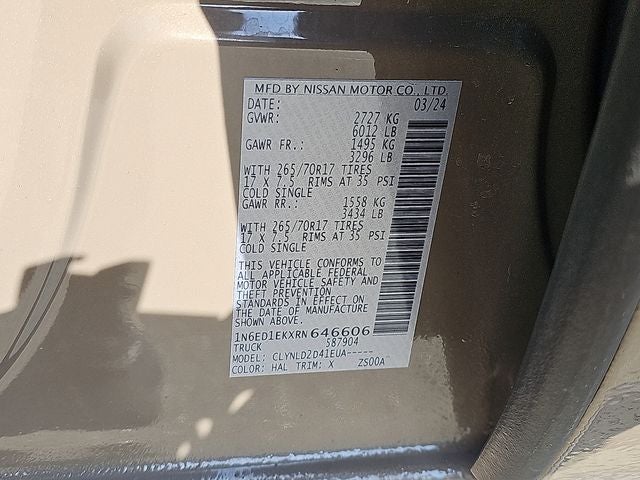 2024 Nissan Frontier PRO-4X