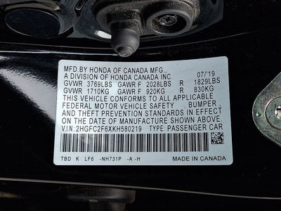 2019 Honda Civic LX